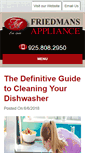 Mobile Screenshot of friedmansapplianceblog.com
